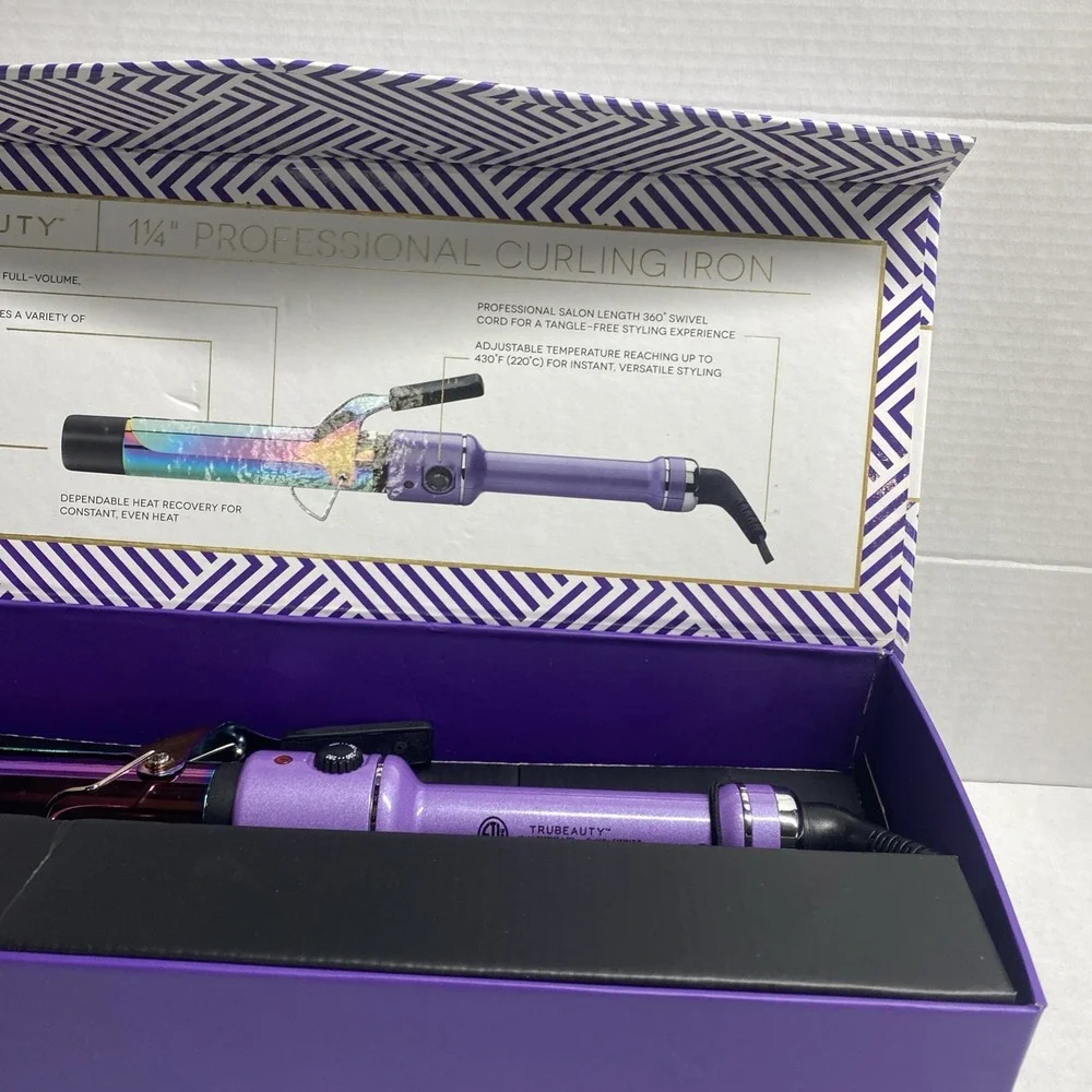 TruBeauty Professional Curling Iron 1 1/4in.  Hair Care Styling Tool
